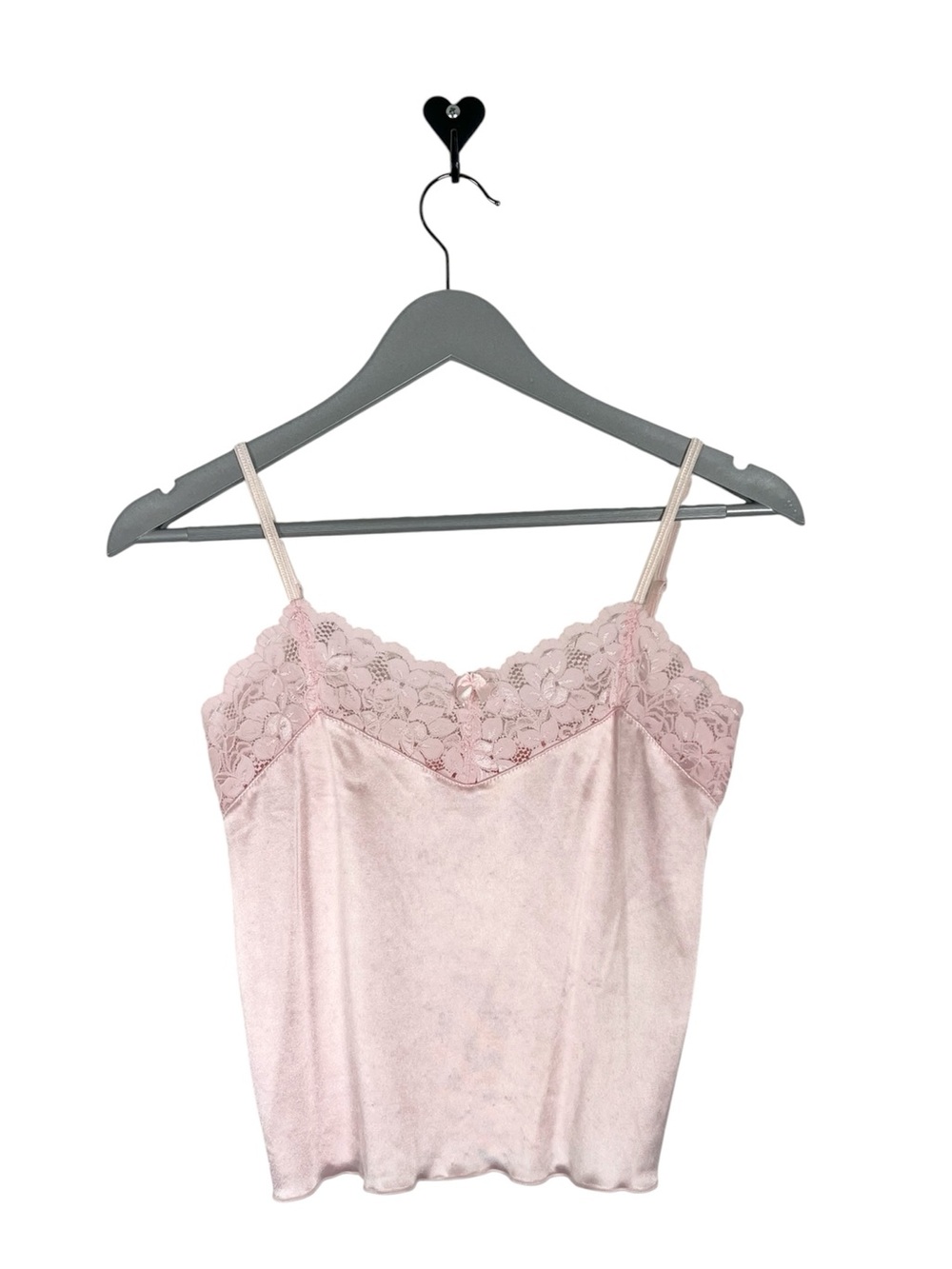 Vintage Eva‎ Cervarities Lacy Pink Camisole Top size Medium silky
